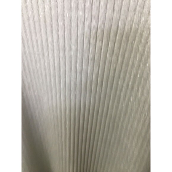 Alexis Fashion metallic silver ribbed sweater holiday pullover size medium SW2 - Picture 6 of 7